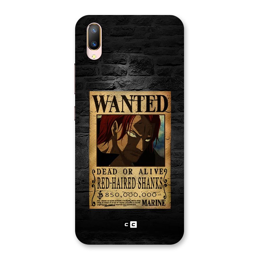 Shanks Wanted Back Case for Vivo V11 Pro