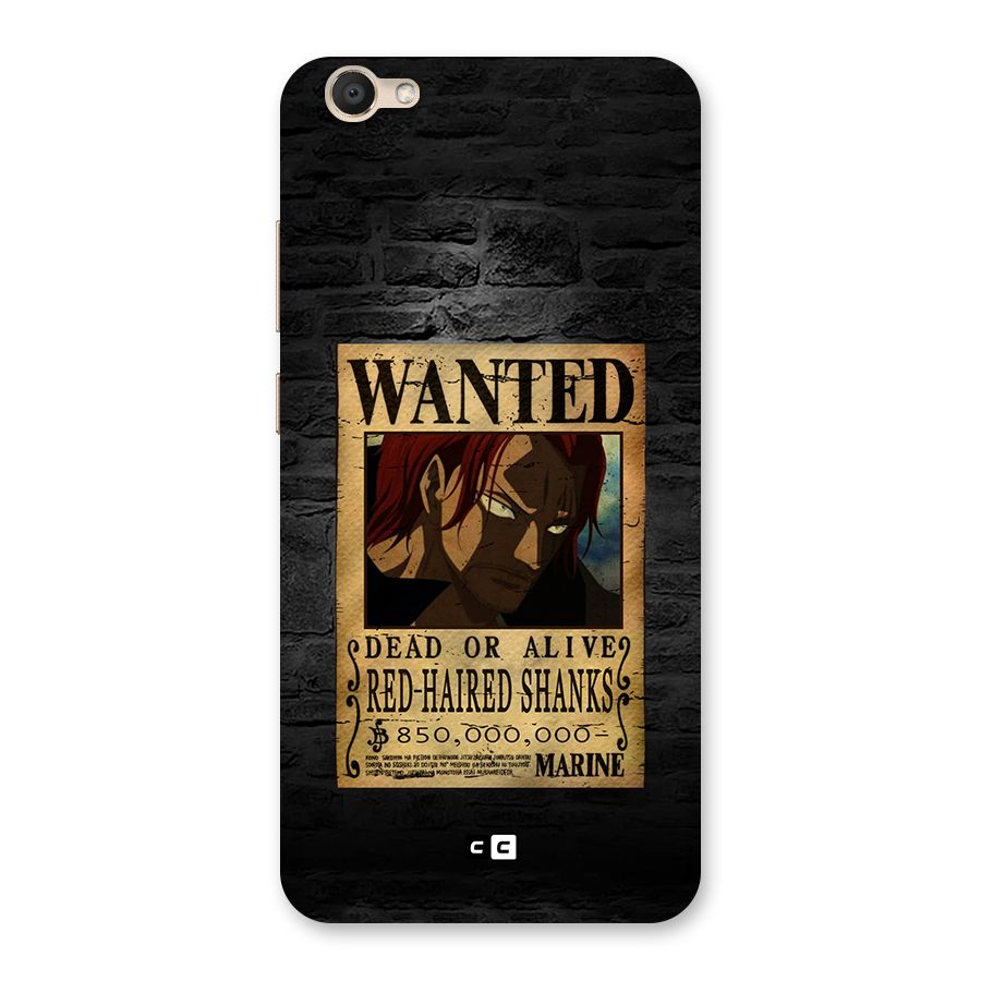 Shanks Wanted Back Case for Vivo V5