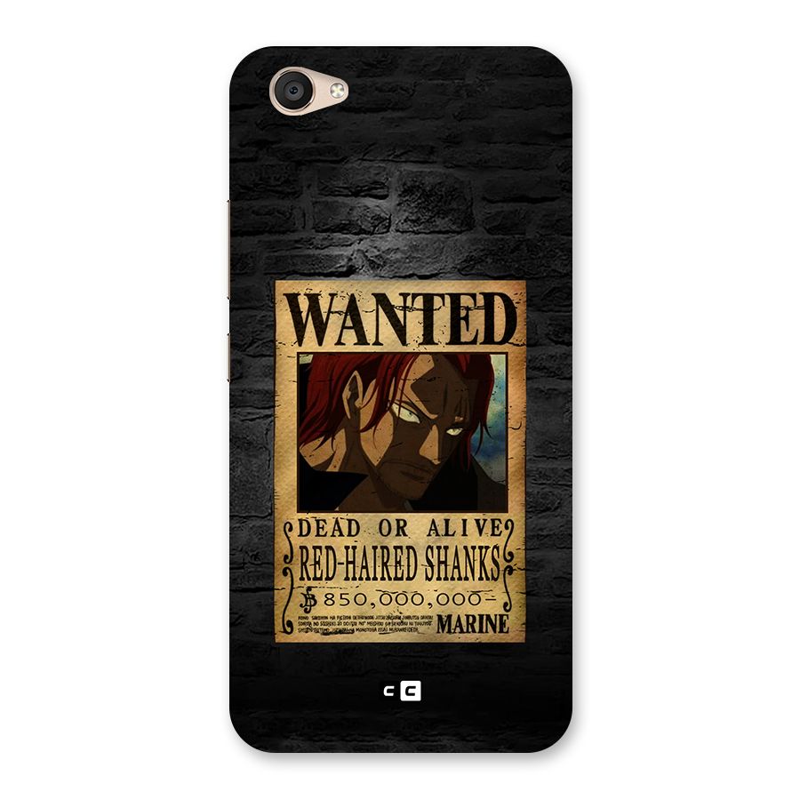 Shanks Wanted Back Case for Vivo V5 Plus