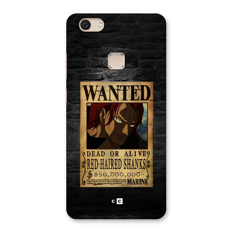 Shanks Wanted Back Case for Vivo V7