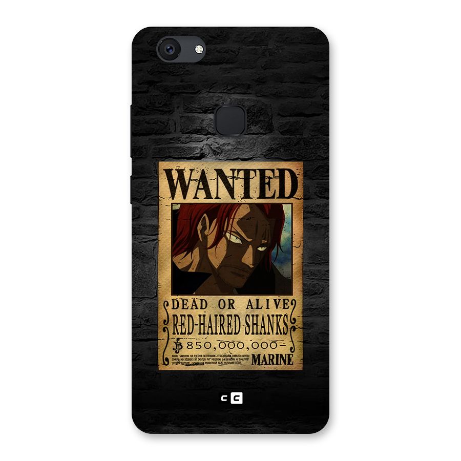 Shanks Wanted Back Case for Vivo V7 Plus