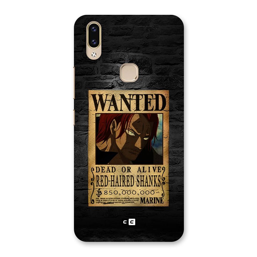 Shanks Wanted Back Case for Vivo V9 Youth