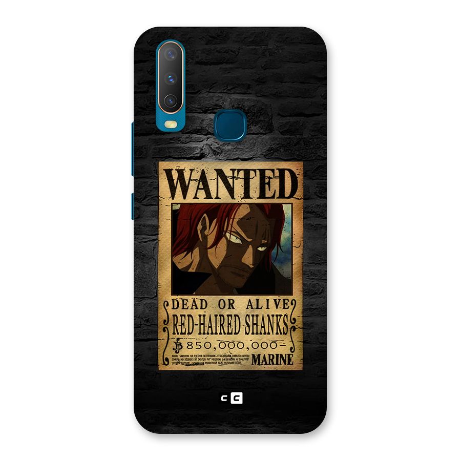 Shanks Wanted Back Case for Vivo Y11