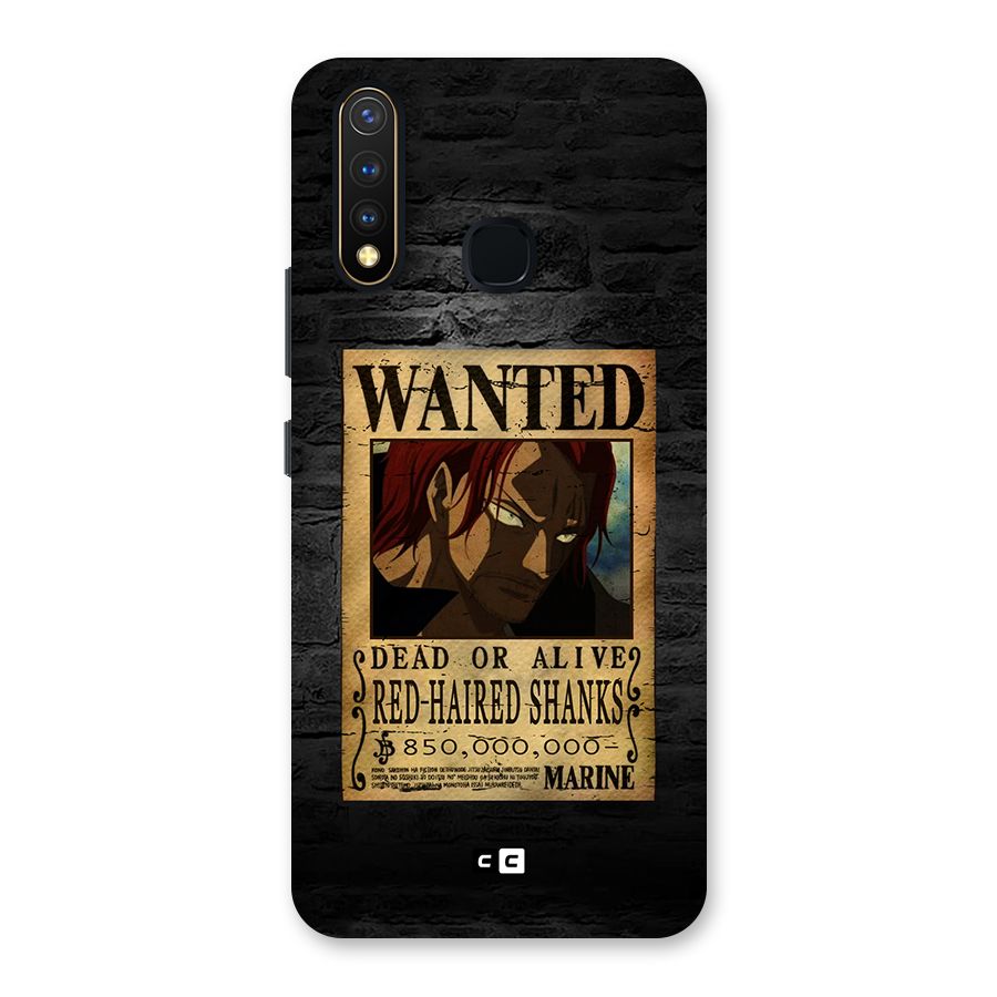 Shanks Wanted Back Case for Vivo Y19