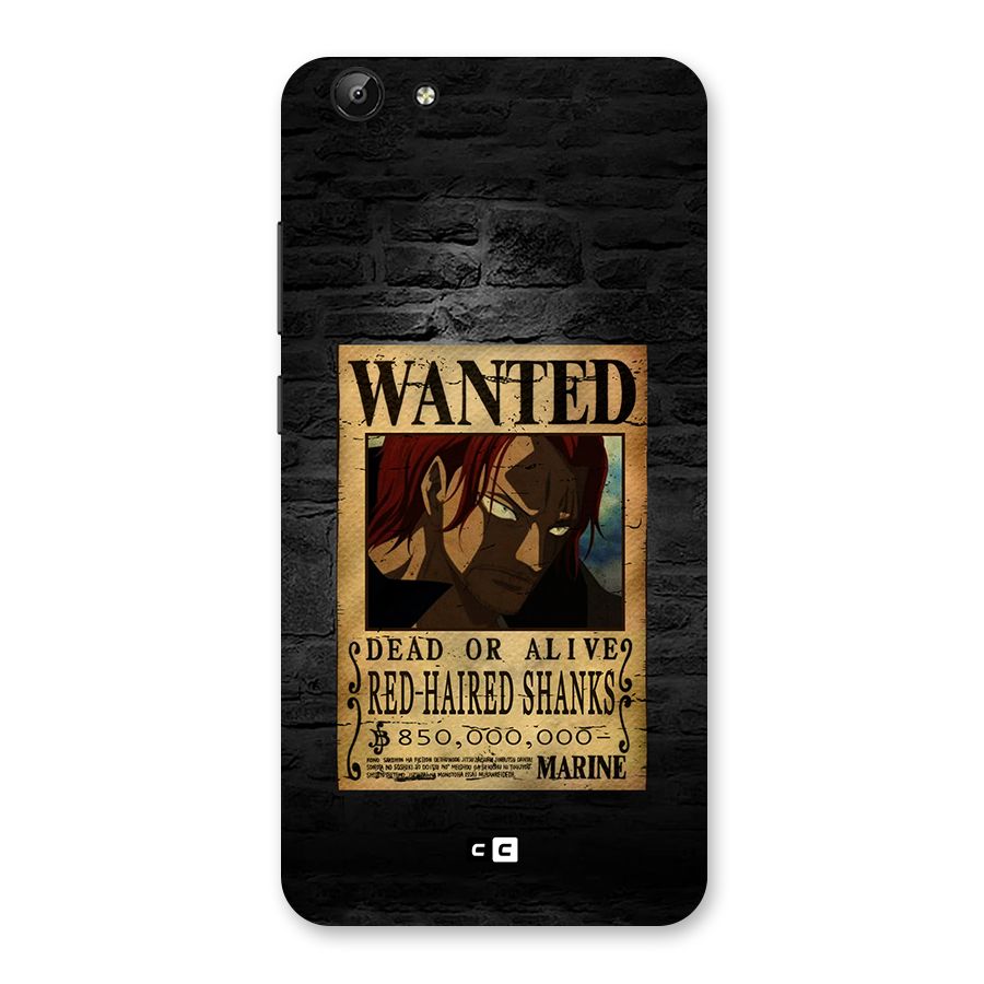 Shanks Wanted Back Case for Vivo Y69