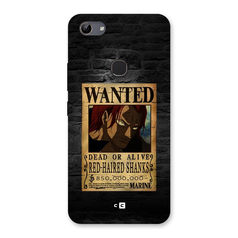 Shanks Wanted Back Case for Vivo Y81