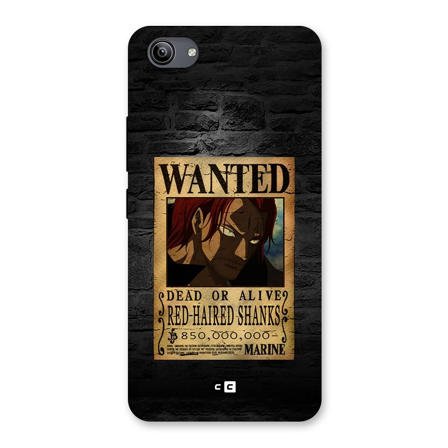 Shanks Wanted Back Case for Vivo Y81i