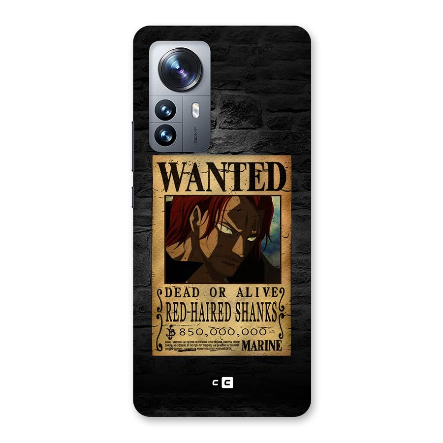 Shanks Wanted Back Case for Xiaomi 12 Pro