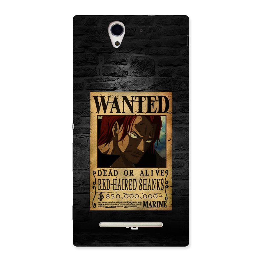 Shanks Wanted Back Case for Xperia C3