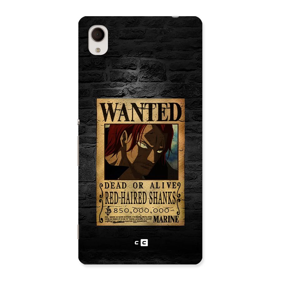Shanks Wanted Back Case for Xperia M4