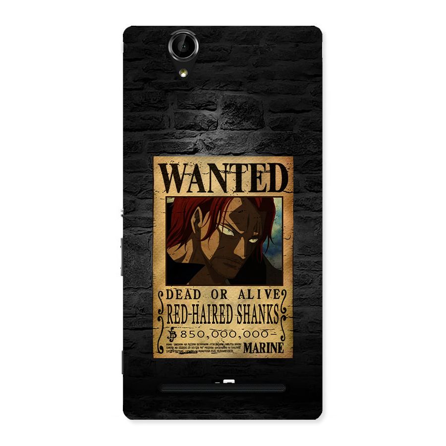 Shanks Wanted Back Case for Xperia T2