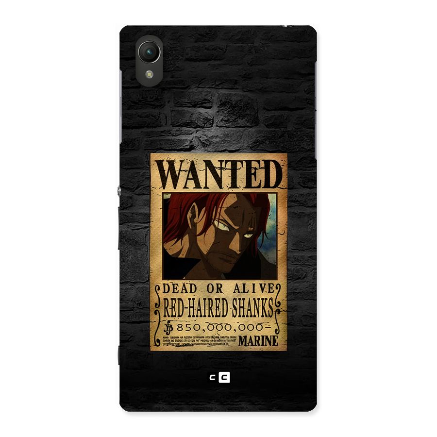 Shanks Wanted Back Case for Xperia Z1