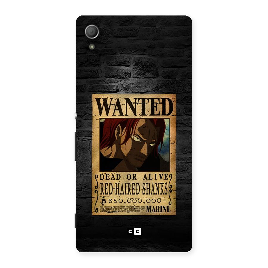 Shanks Wanted Back Case for Xperia Z3 Plus