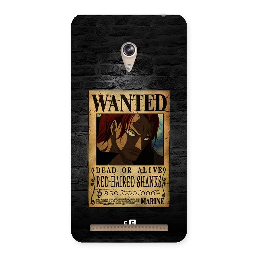 Shanks Wanted Back Case for Zenfone 6