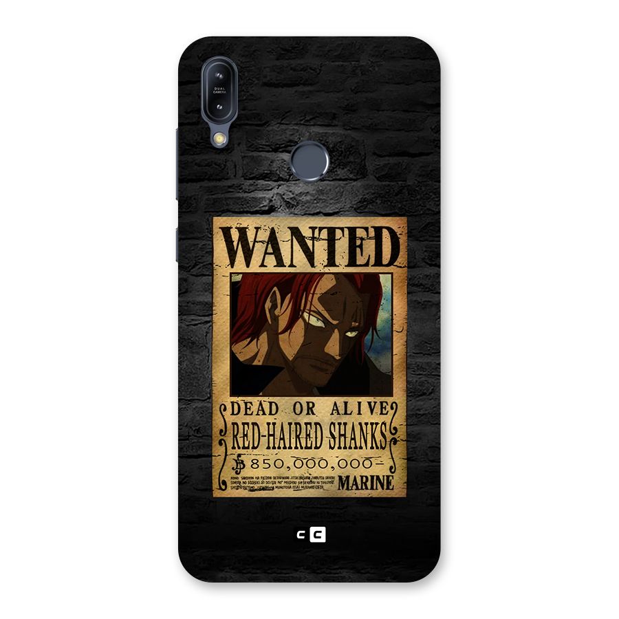 Shanks Wanted Back Case for Zenfone Max M2