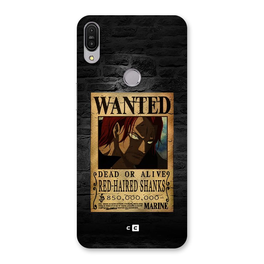 Shanks Wanted Back Case for Zenfone Max Pro M1