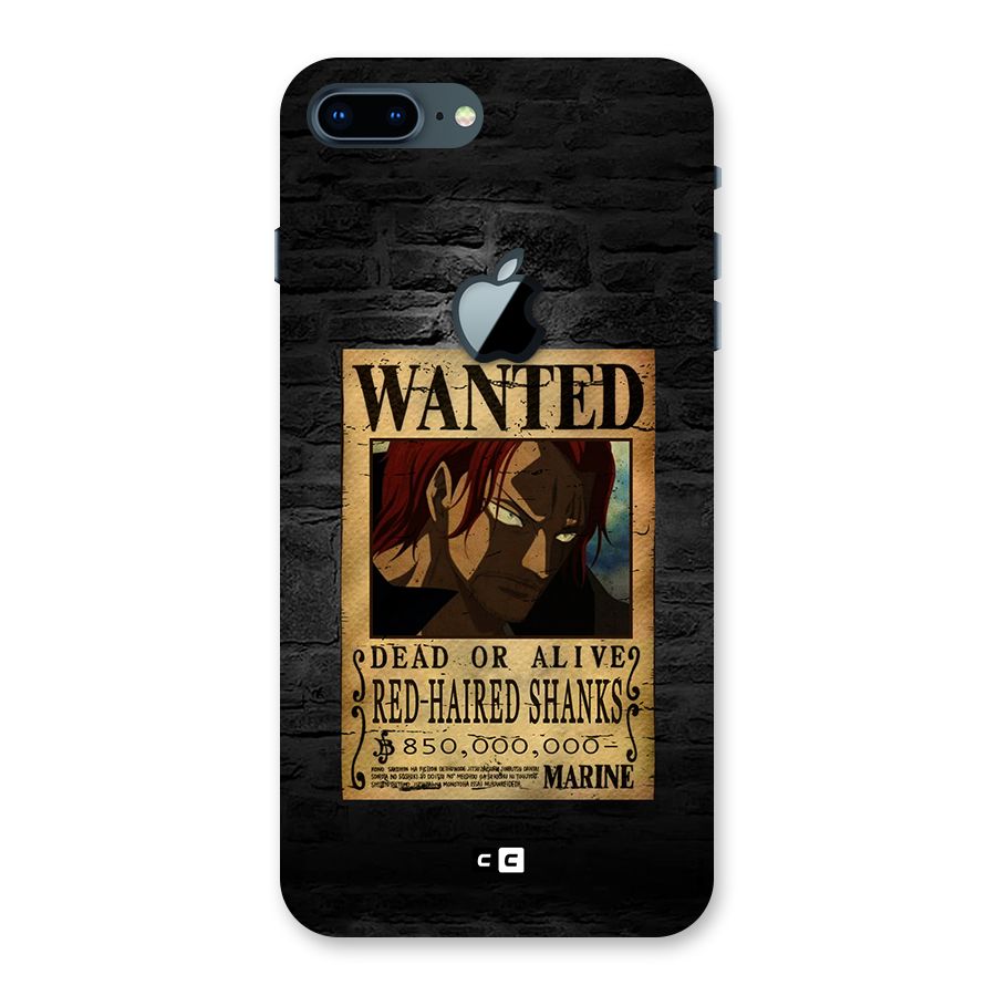 Shanks Wanted Back Case for iPhone 7 Plus Apple Cut