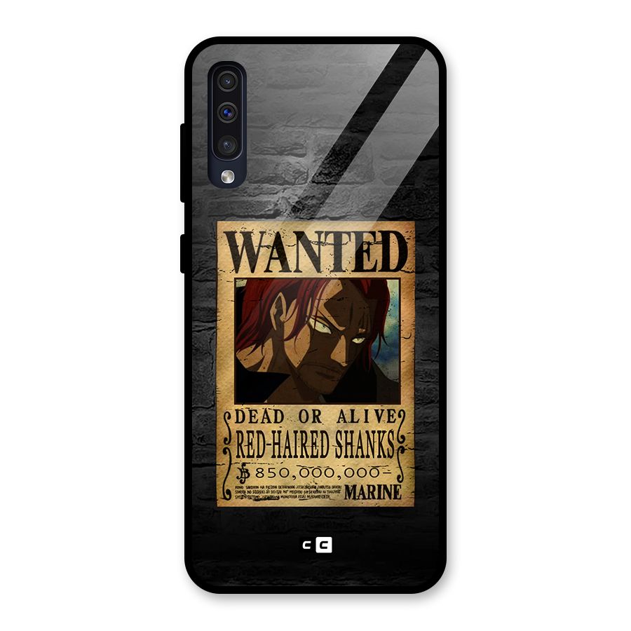 Shanks Wanted Glass Back Case for Galaxy A30s