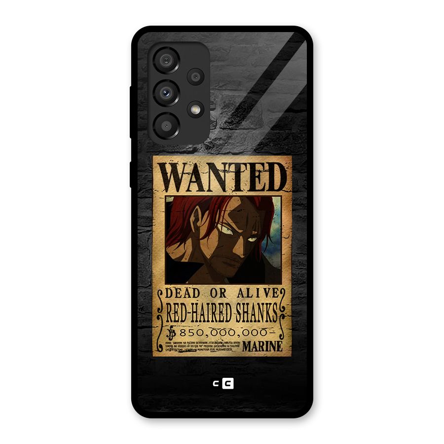 Shanks Wanted Glass Back Case for Galaxy A33 5G