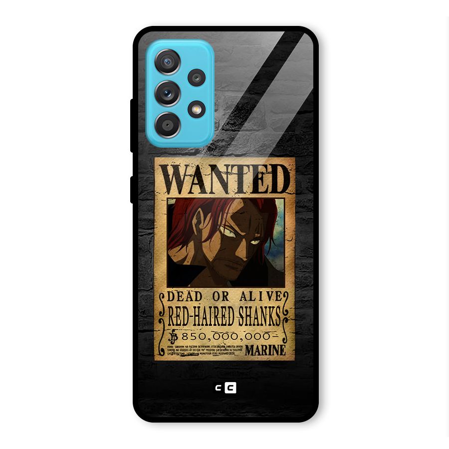 Shanks Wanted Glass Back Case for Galaxy A52