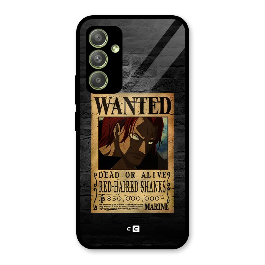 Shanks Wanted Glass Back Case for Galaxy A54
