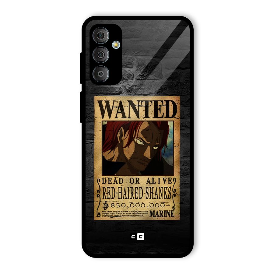 Shanks Wanted Glass Back Case for Galaxy F23