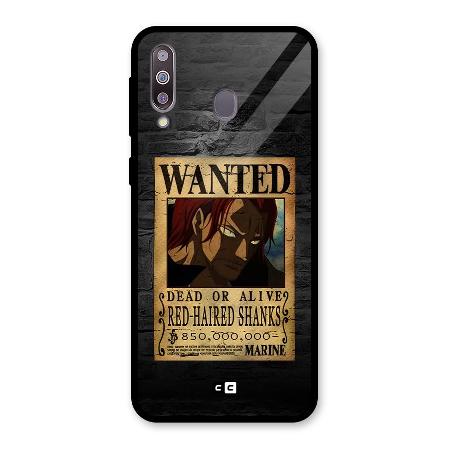 Shanks Wanted Glass Back Case for Galaxy M30