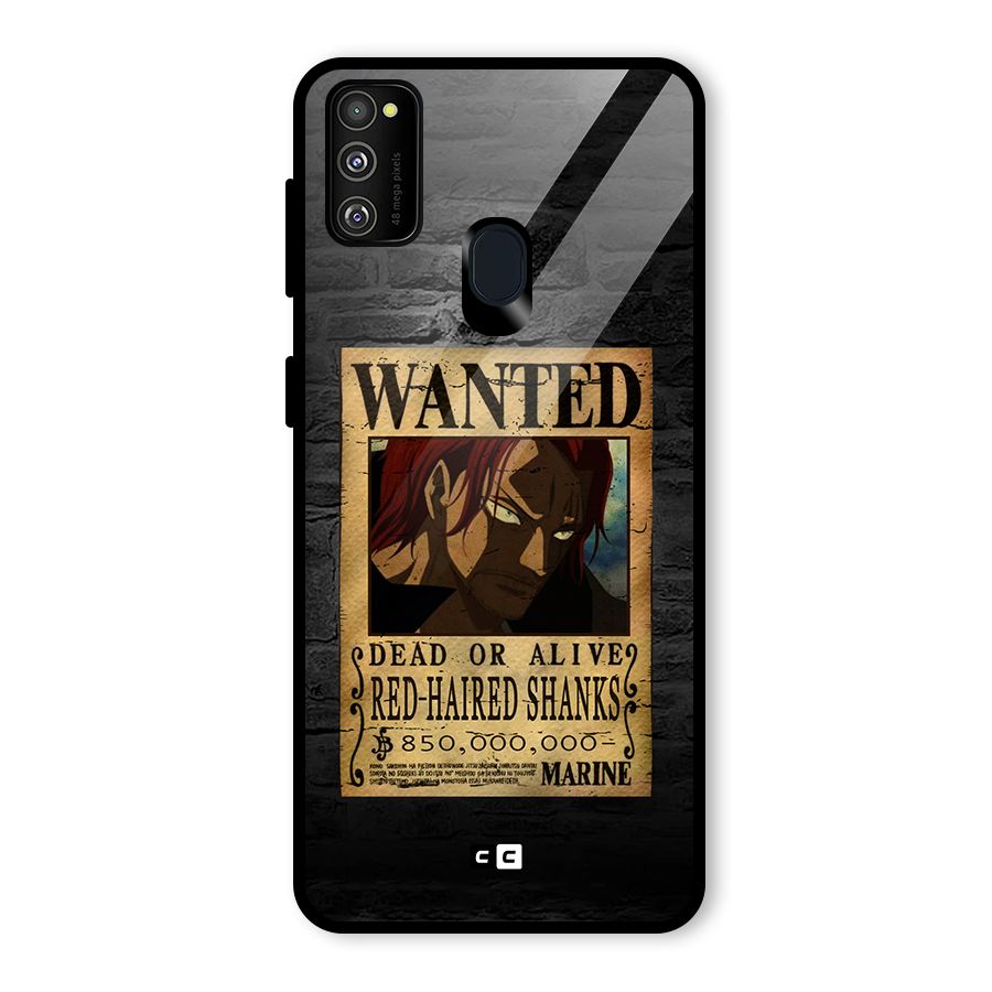 Shanks Wanted Glass Back Case for Galaxy M30s