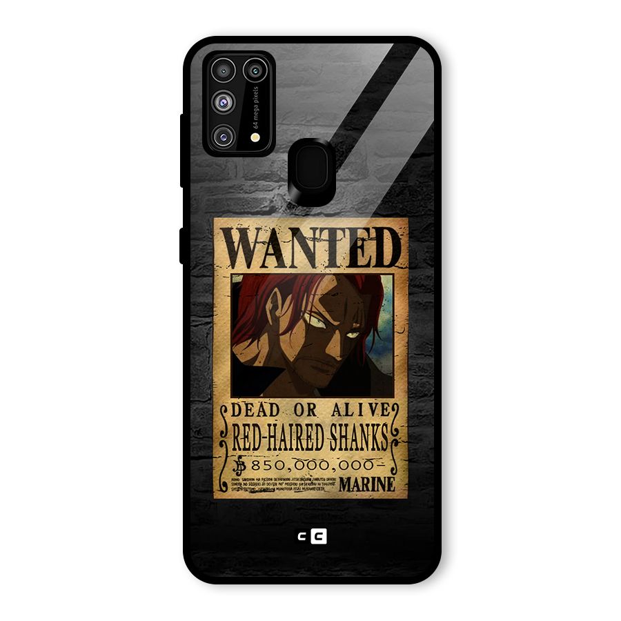 Shanks Wanted Glass Back Case for Galaxy M31