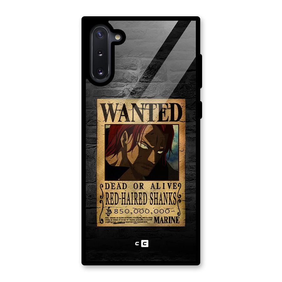 Shanks Wanted Glass Back Case for Galaxy Note 10