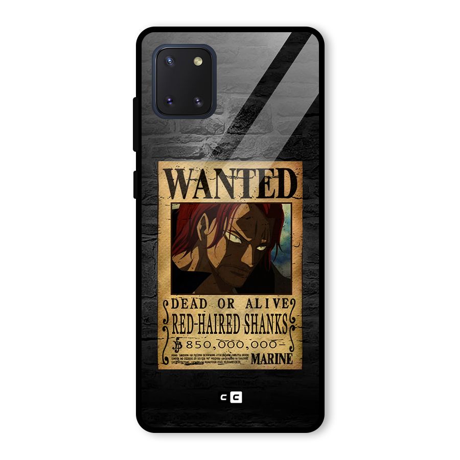 Shanks Wanted Glass Back Case for Galaxy Note 10 Lite