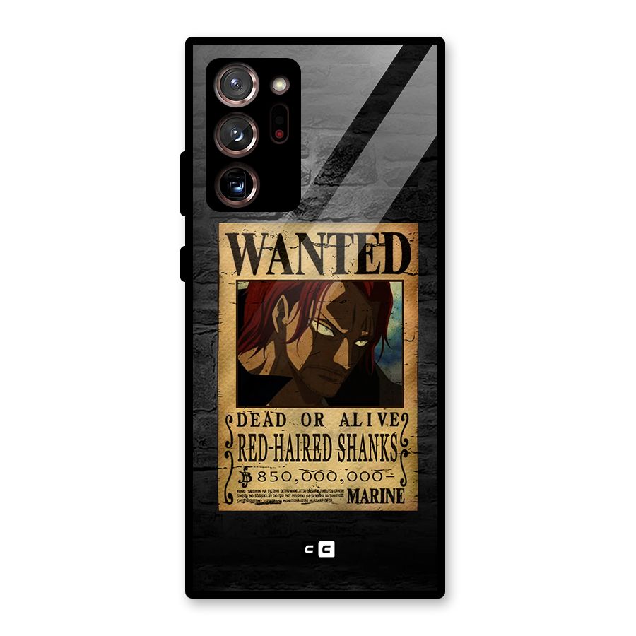 Shanks Wanted Glass Back Case for Galaxy Note 20 Ultra 5G