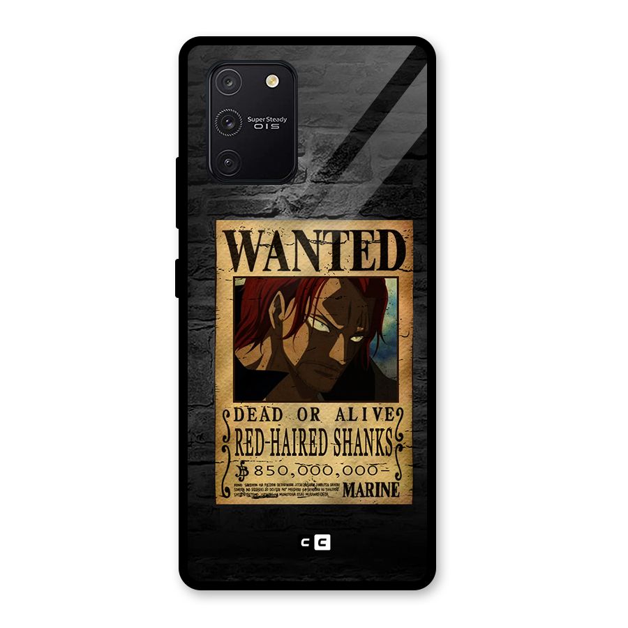 Shanks Wanted Glass Back Case for Galaxy S10 Lite