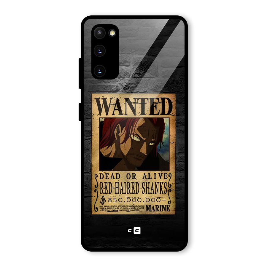 Shanks Wanted Glass Back Case for Galaxy S20 FE
