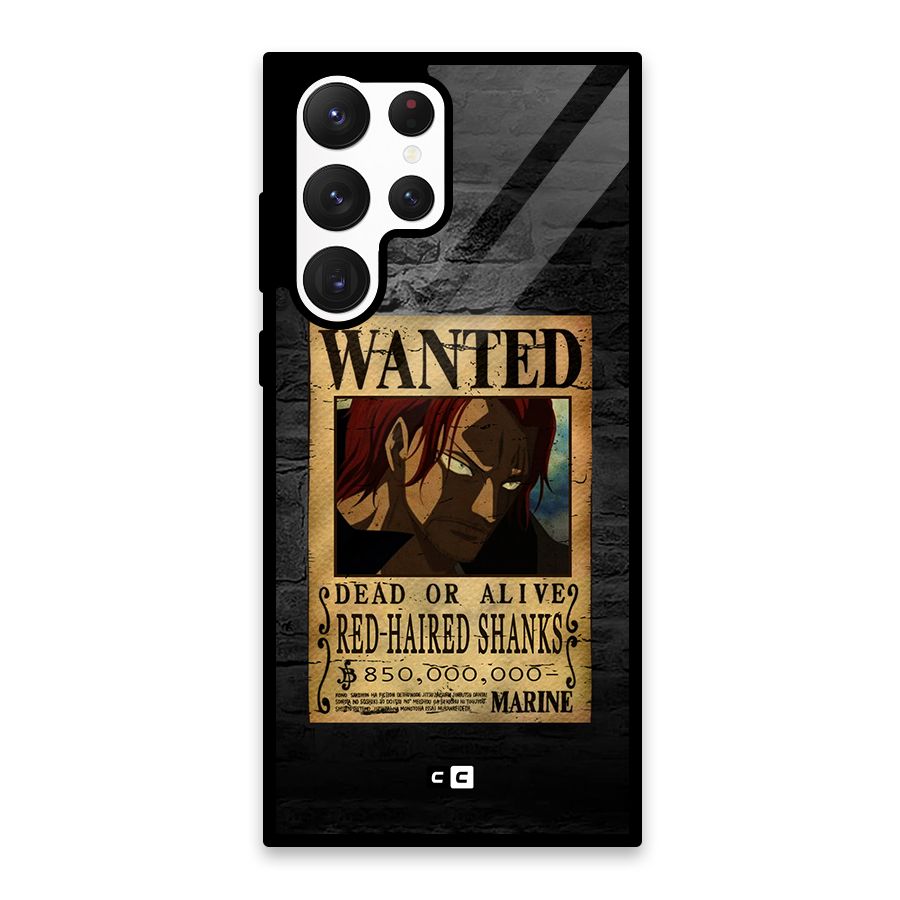 Shanks Wanted Glass Back Case for Galaxy S22 Ultra 5G