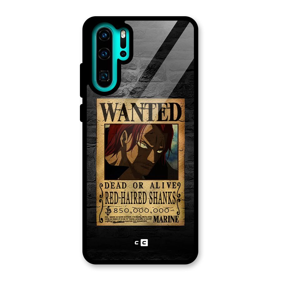 Shanks Wanted Glass Back Case for Huawei P30 Pro