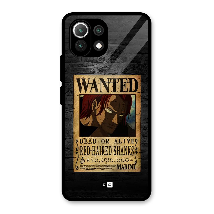 Shanks Wanted Glass Back Case for Mi 11 Lite