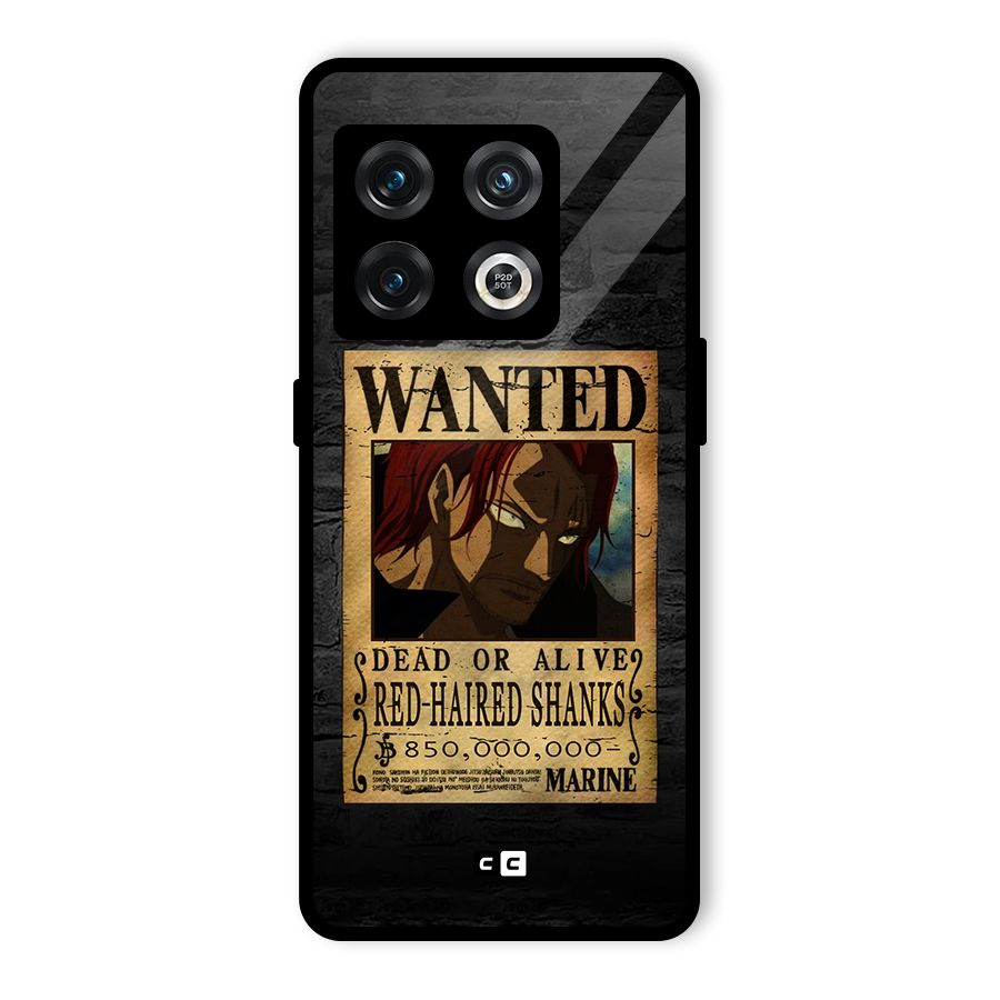 Shanks Wanted Glass Back Case for OnePlus 10 Pro 5G