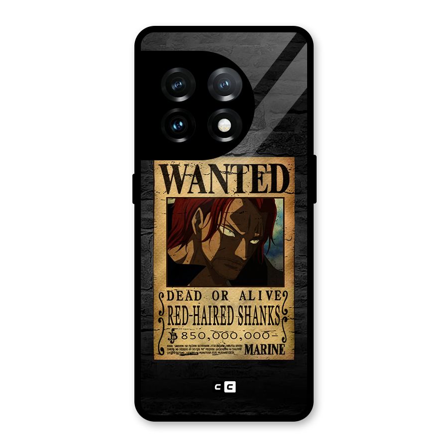 Shanks Wanted Glass Back Case for OnePlus 11