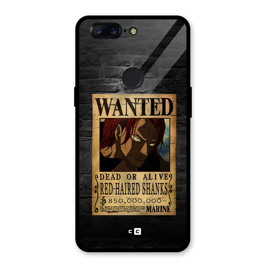 Shanks Wanted Glass Back Case for OnePlus 5T