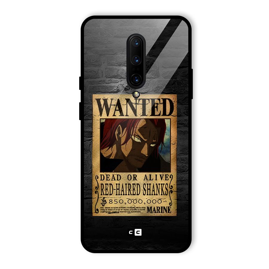 Shanks Wanted Glass Back Case for OnePlus 7 Pro