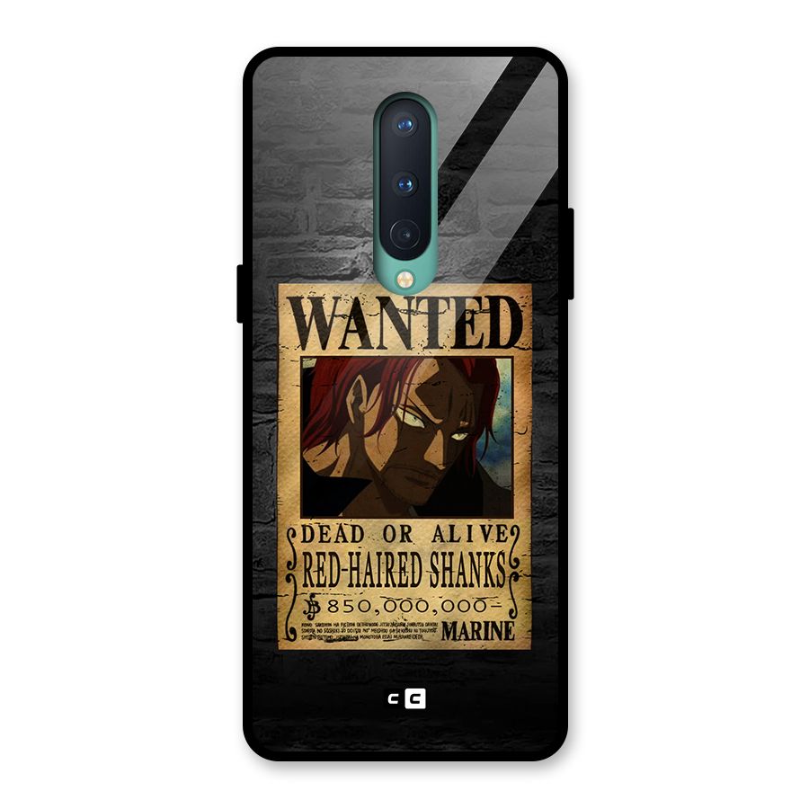 Shanks Wanted Glass Back Case for OnePlus 8