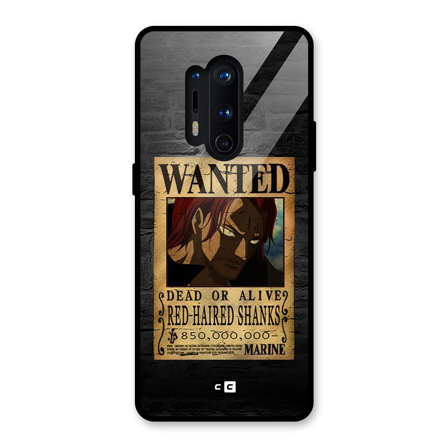 Shanks Wanted Glass Back Case for OnePlus 8 Pro