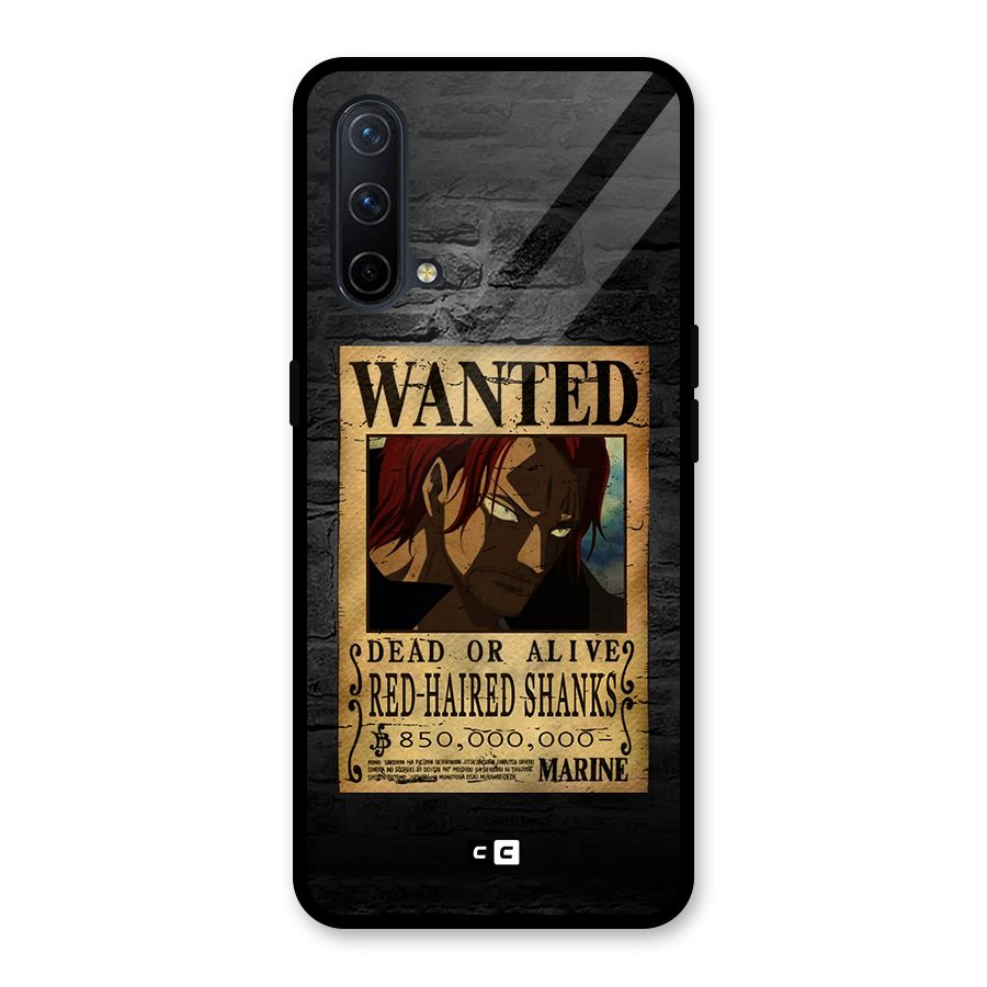 Shanks Wanted Glass Back Case for OnePlus Nord CE 5G