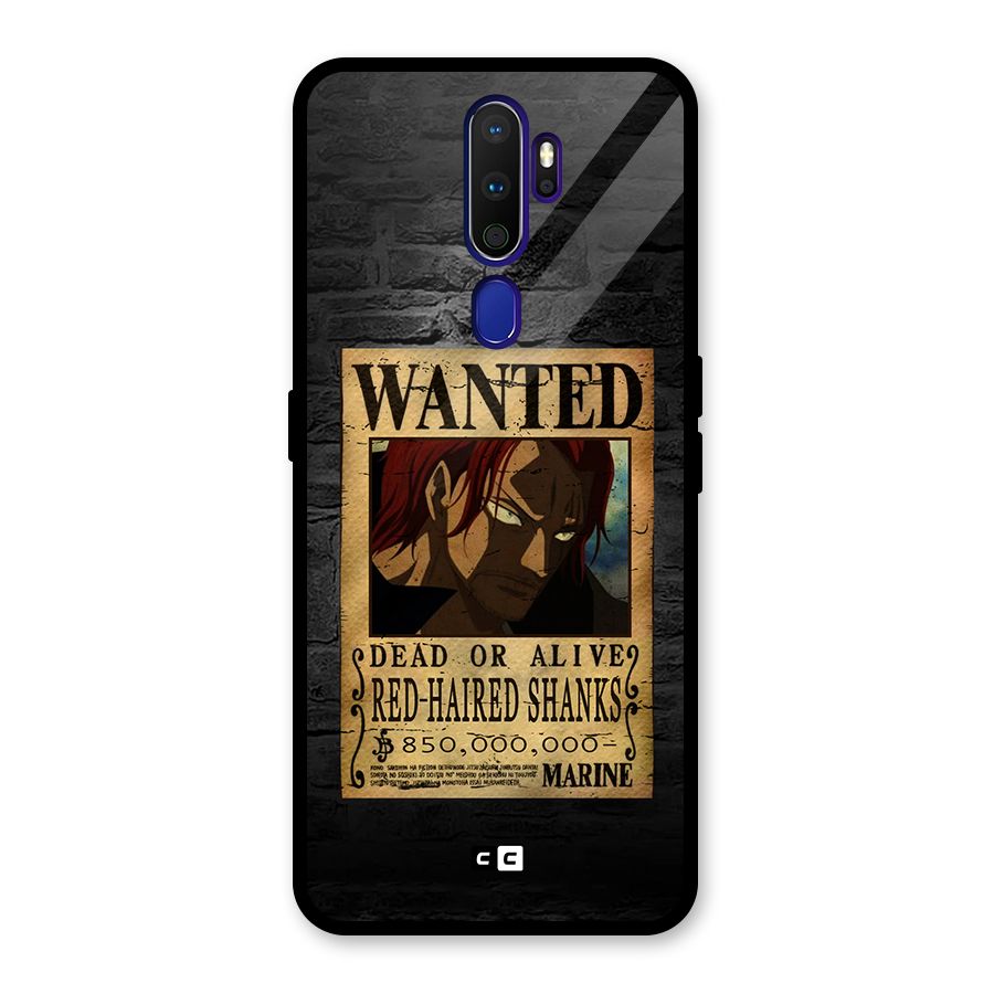 Shanks Wanted Glass Back Case for Oppo A9 (2020)