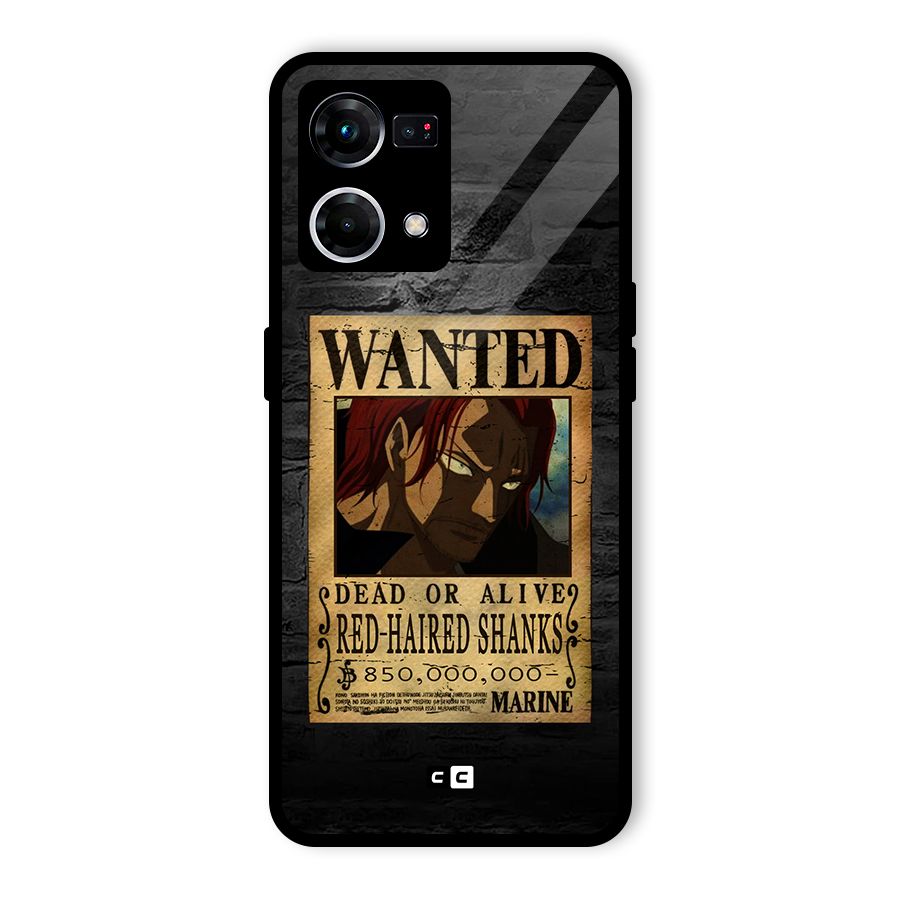 Shanks Wanted Glass Back Case for Oppo F21 Pro 4G