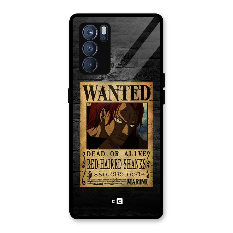 Shanks Wanted Glass Back Case for Oppo Reno6 Pro 5G