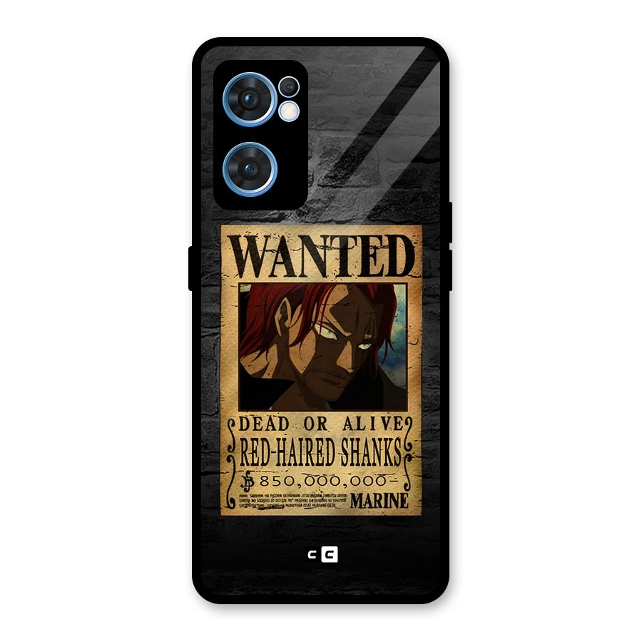 Shanks Wanted Glass Back Case for Oppo Reno7 5G