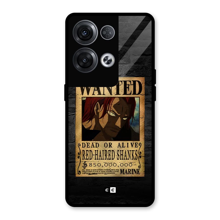 Shanks Wanted Glass Back Case for Oppo Reno8 Pro 5G