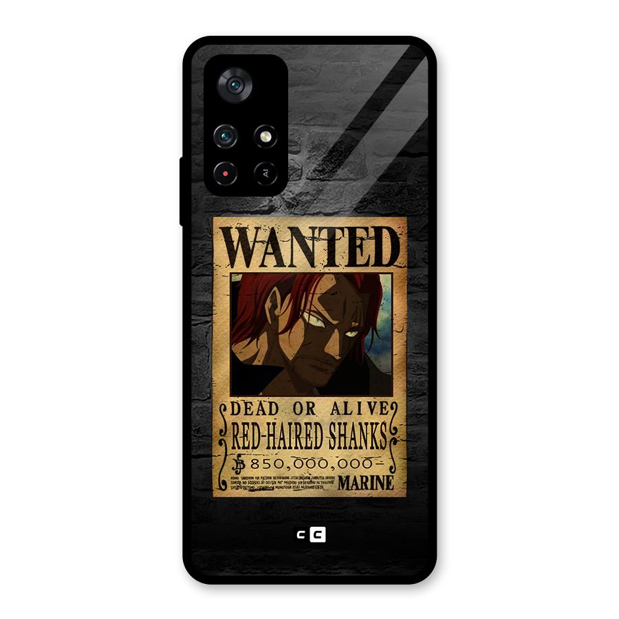 Shanks Wanted Glass Back Case for Poco M4 Pro 5G